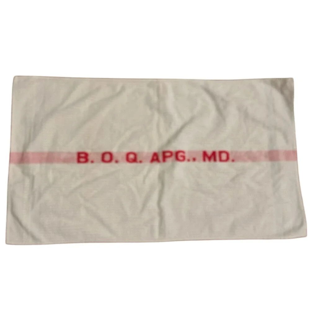 Aberdeen Proving Ground APG B.O.Q vintage towel made‎ in USA
